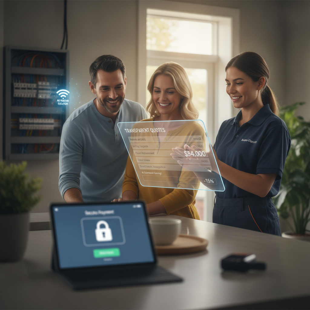 How to Hire an Electrician in 2024: Transparent Quotes, Secure Payments, and the AI‑Native Solution Homeowners Need