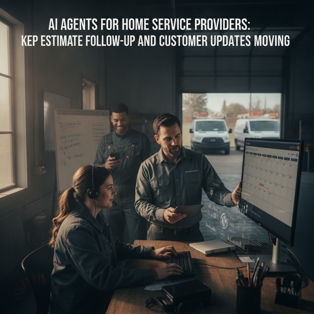 AI Agents for Home Service Providers: Keep Estimate Follow-Up and Customer Updates Moving