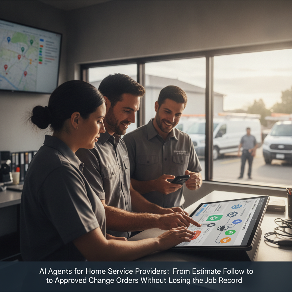 AI Agents for Home Service Providers: From Field Photos to Approved Change Orders Without Losing the Job Record